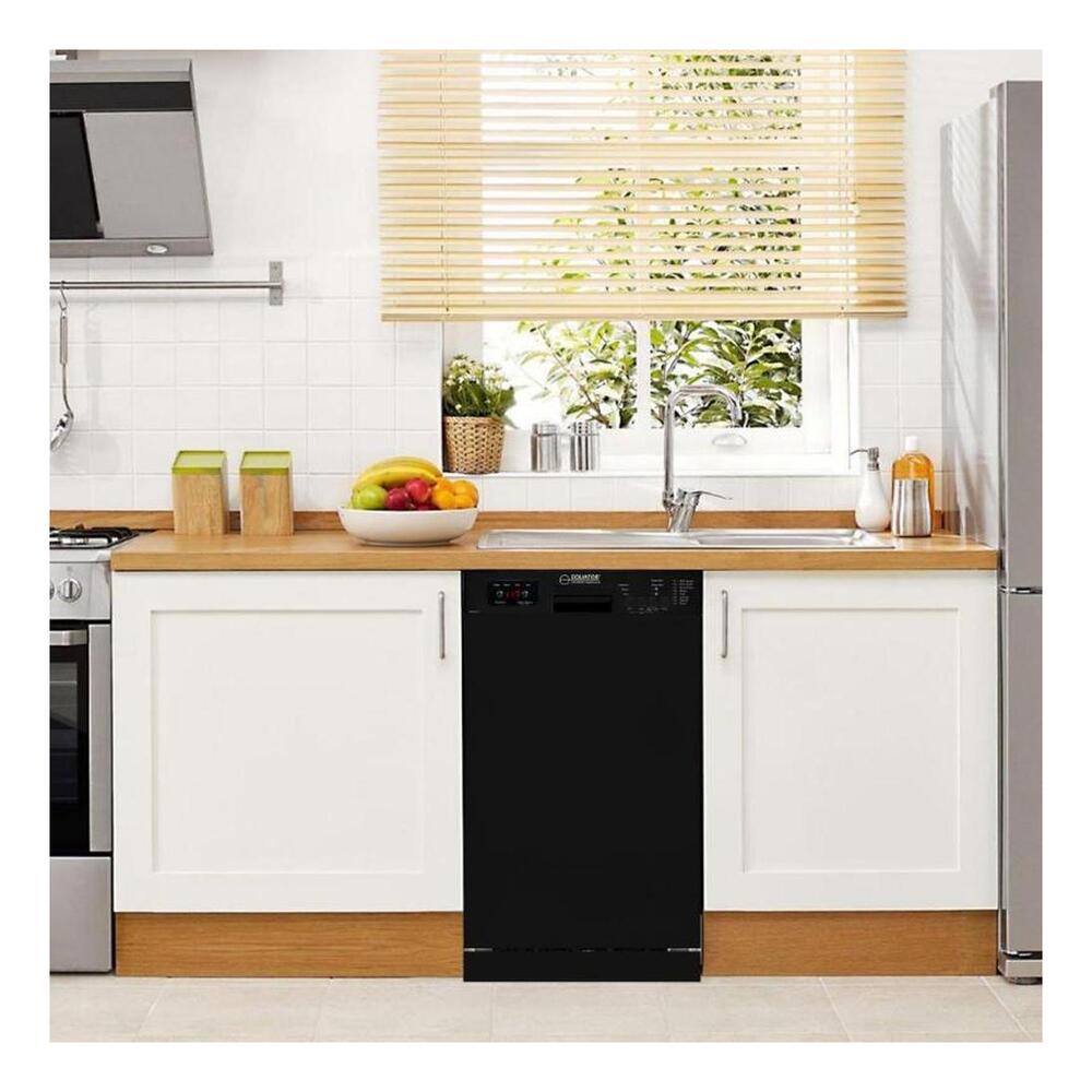 Equator WB1840 18 inch Built-In Dishwasher with 10 Place Settings, Touch Button Control Panel, Rinse-Aid Indicator, Automatic Temperature Control