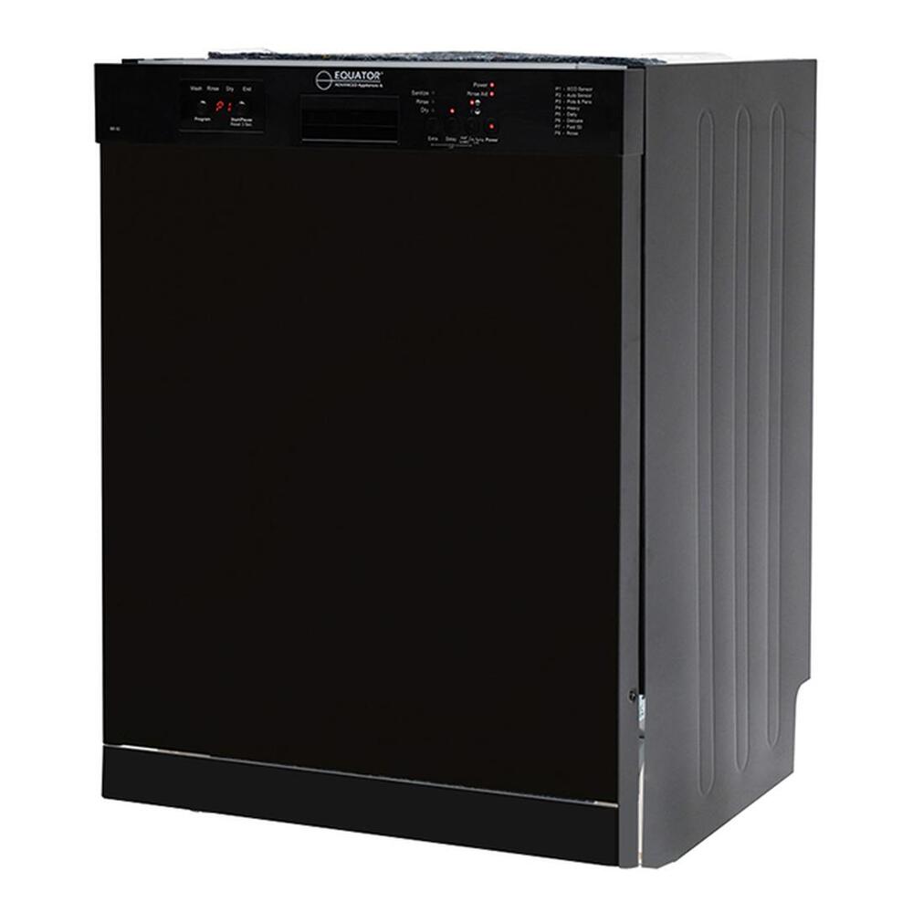 Equator WB82 24 inch Built-In Dishwasher with 14 Place Settings, Dual spray arms, Adjustable Top Rack, Concealed Heating Element