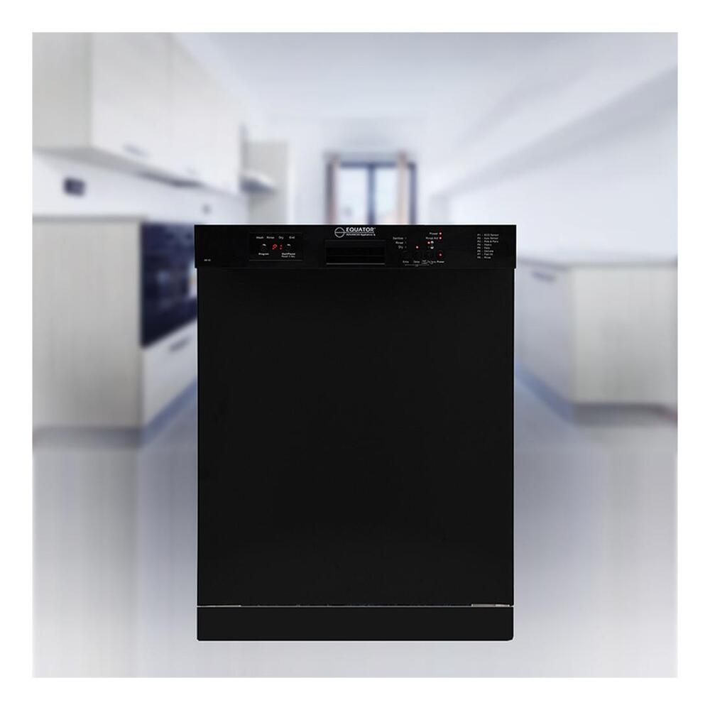 Equator WB82 24 inch Built-In Dishwasher with 14 Place Settings, Dual spray arms, Adjustable Top Rack, Concealed Heating Element