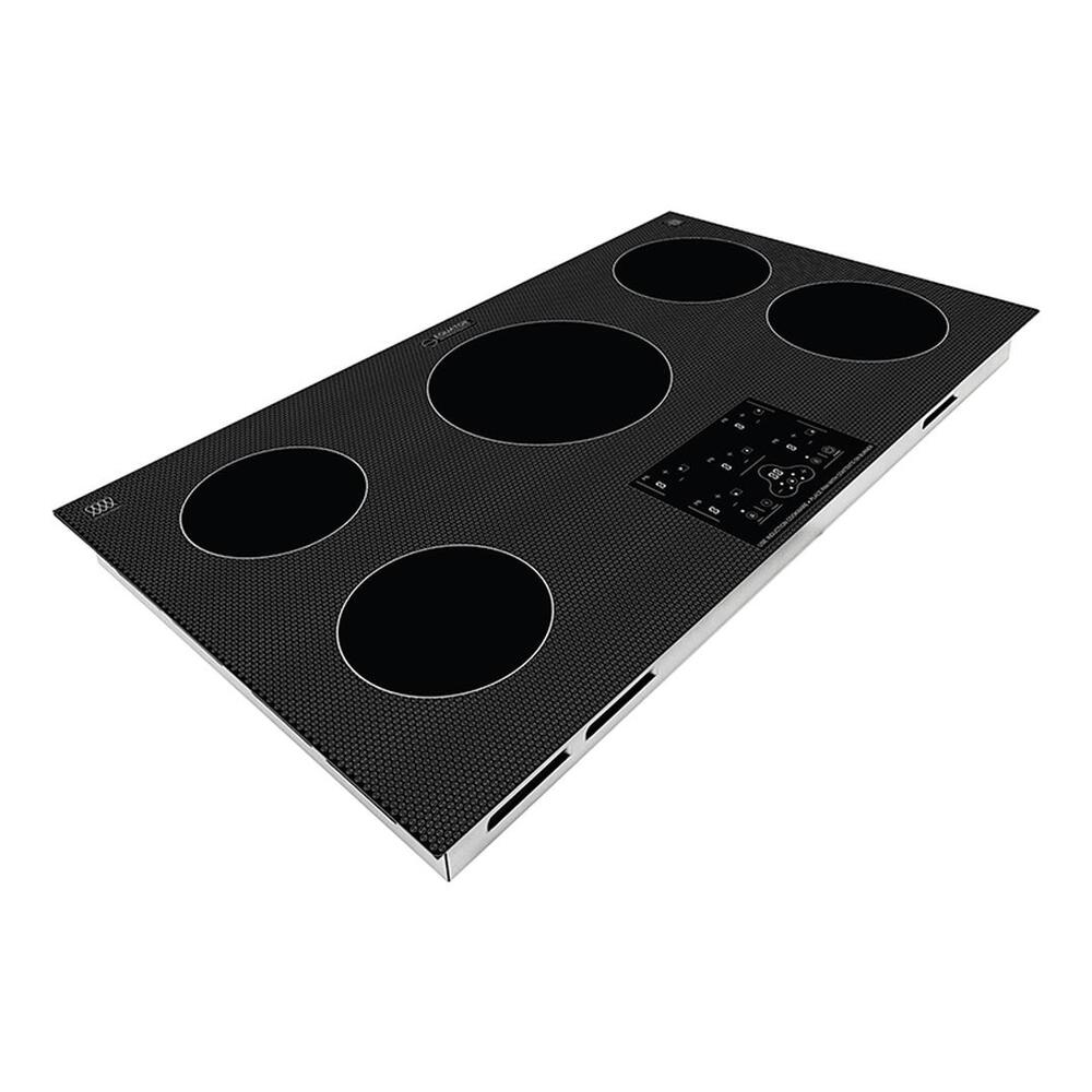 Equator BIC365CCED 36 inch Built-In Induction Cooktop with 5 Burner, Keep Warm, Auto Power Sharing, Touch Controls, in Black