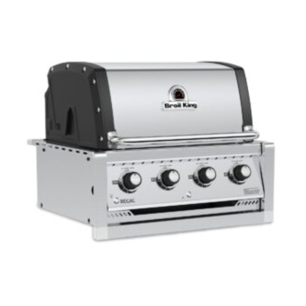 Broil King-BK885717-left tilted view of built-in grill head gas grill