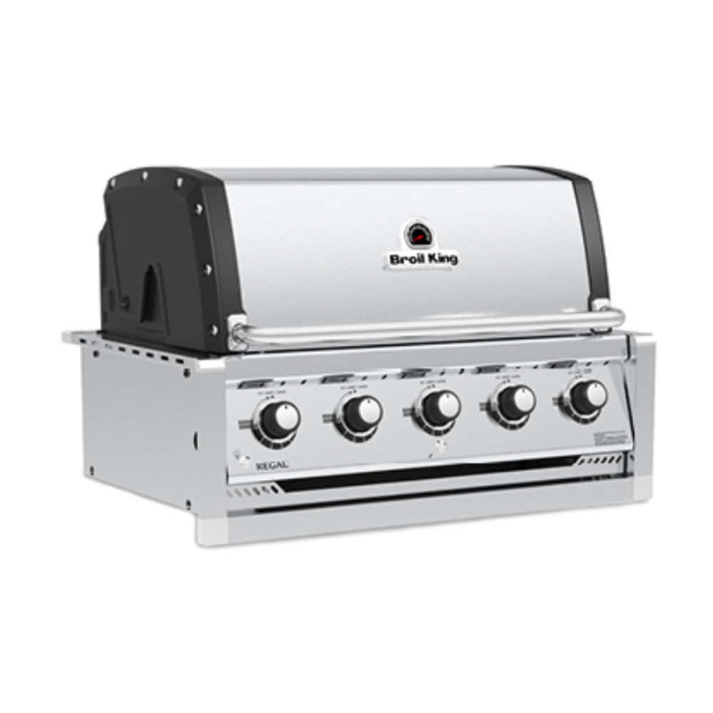 Broil King-BK886714-left tilted view of built-in grill head gas grill