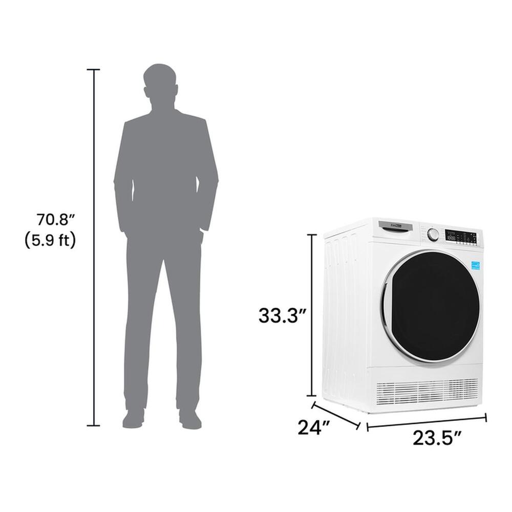 Equator CD4040 24 inch Conserv Luxe Stackable Washer, Stackable Design, BLDC Motor, Condensing Dryer