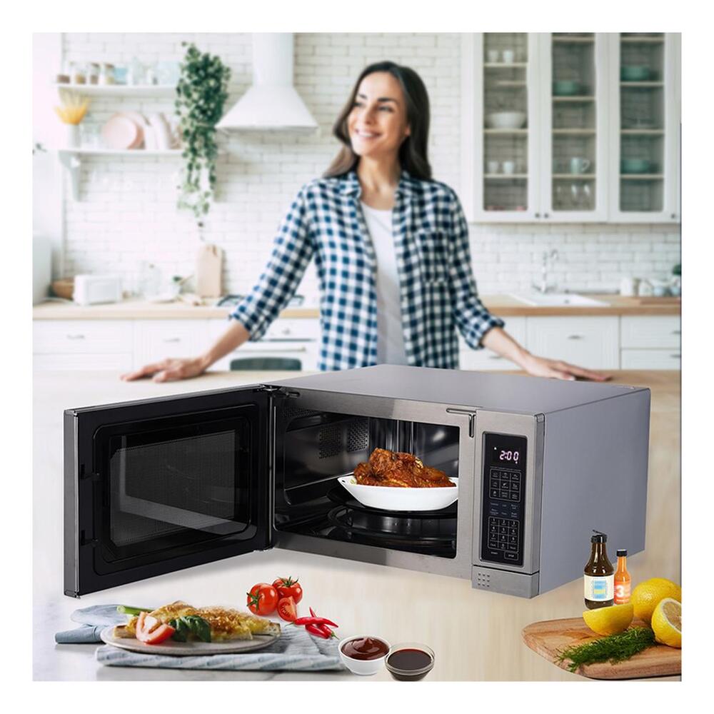 Equator CMO1200 21 inch Freestanding Hybrid Microwave+Convection Oven+Grill Combo Microwave with 1.2 cu. ft., Express Cook, Weight/Time Defrost, Combination Function, in Stainless Steel
