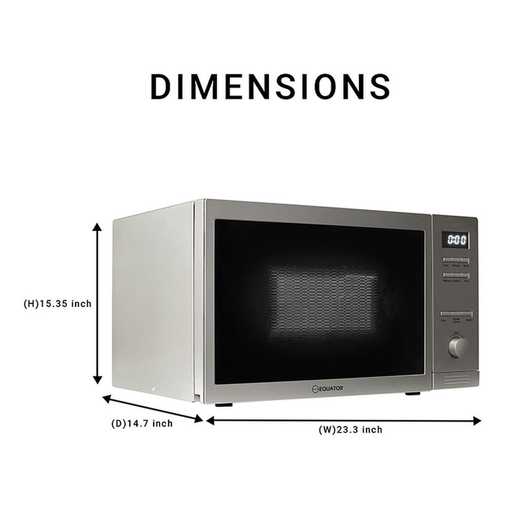 Equator CMO800T 19 inch Hybrid Microwave+Oven, with 0.8 cu. ft. Capacity, Sanitize Cycle, Anti Corrosion Ducting, Convertible Drying, in Stainless Steel