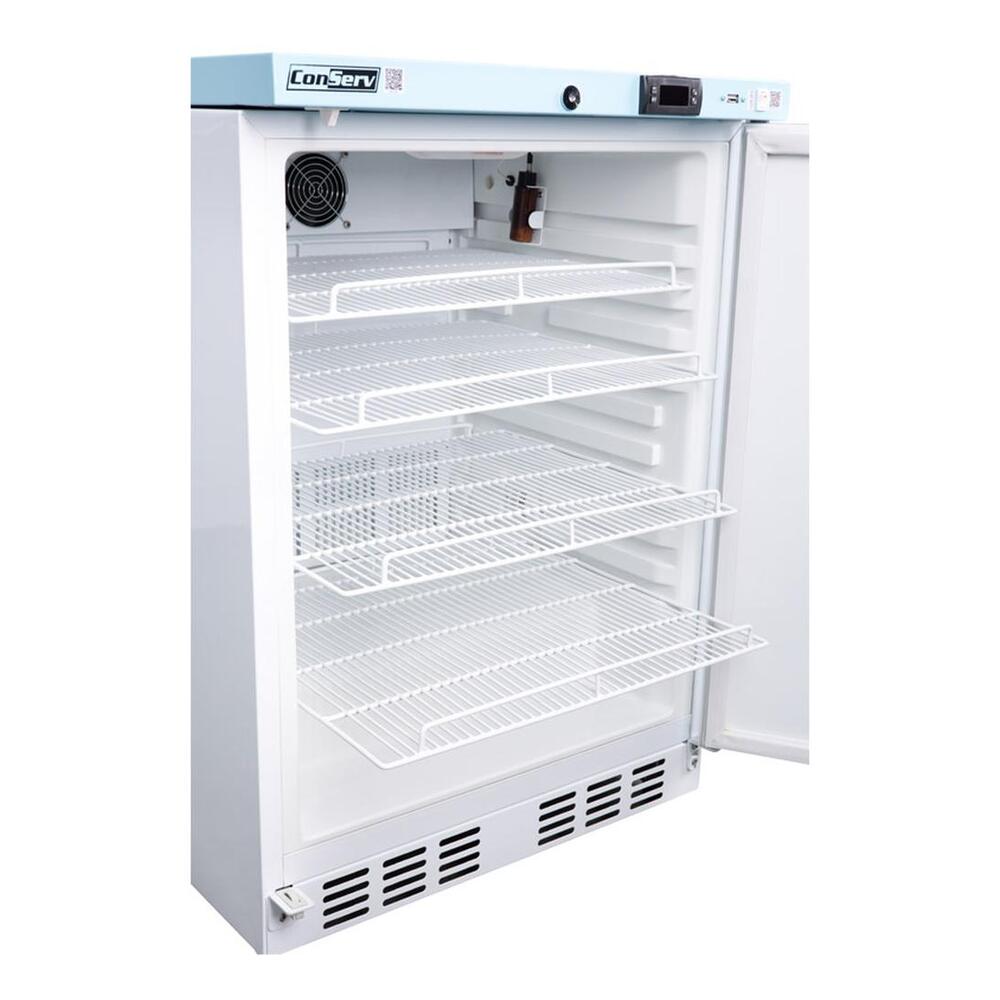 Equator CMV400 Conserv Compact 24 inch COMMERCIAL/PHARMACEUTICAL Refrigerator with 3.9 cu. ft. Capacity, WiFi Compatible, Electronic Display, Door Lock, in White