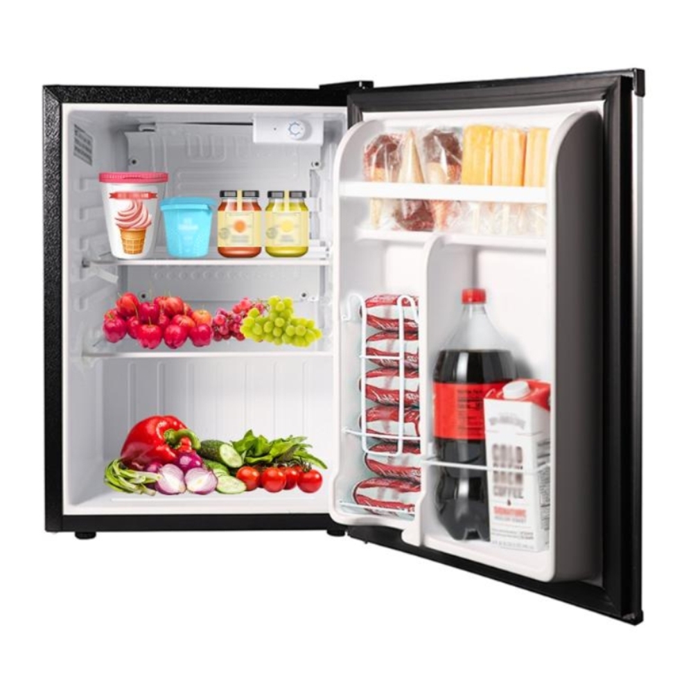 Equator CREF26SS Conserv 18 inch Compact Mini Refrigerator with 2.6 cu. ft. Capacity, Wire Bottle Rack, Recessed Handle, Reversible Door, in Stainless Steel