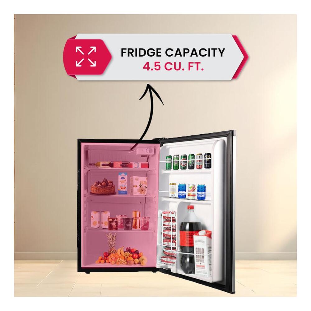 Equator CREF45SS 20 inch Freestanding Compact All-Refrigerator with 4.5 cu. ft. Capacity, 3 Glass Shelves, Reversible Door, Mechanical Temperature Control, in Stainless Steel