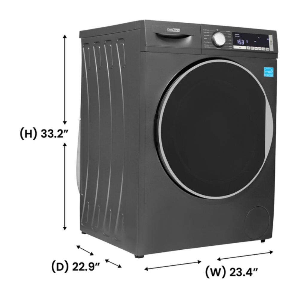 Equator CW2240 24 inch Front Load Electric Washer with 2.2 cu. ft. Total Capacity, Automatic Load Balancing, LED Display, Child Lock