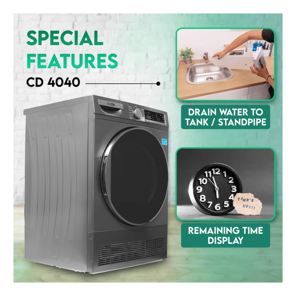 Equator CW2240 24 inch Front Load Electric Washer with 2.2 cu. ft. Total Capacity, Automatic Load Balancing, LED Display, Child Lock