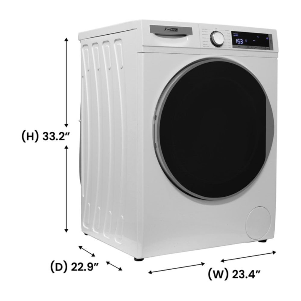 Equator CW2240 24 inch Front Load Electric Washer with 2.2 cu. ft. Total Capacity, Automatic Load Balancing, LED Display, Child Lock