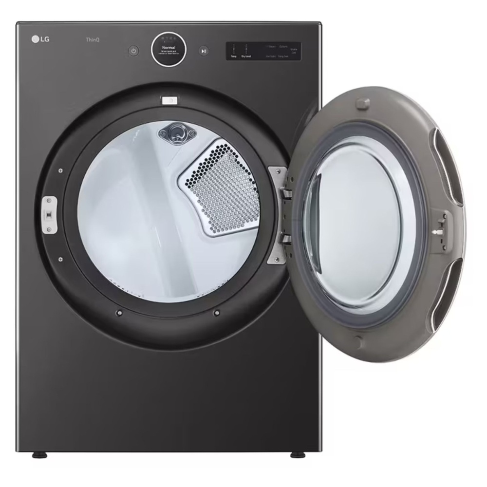 LG-DLGX6701B-front view with open door