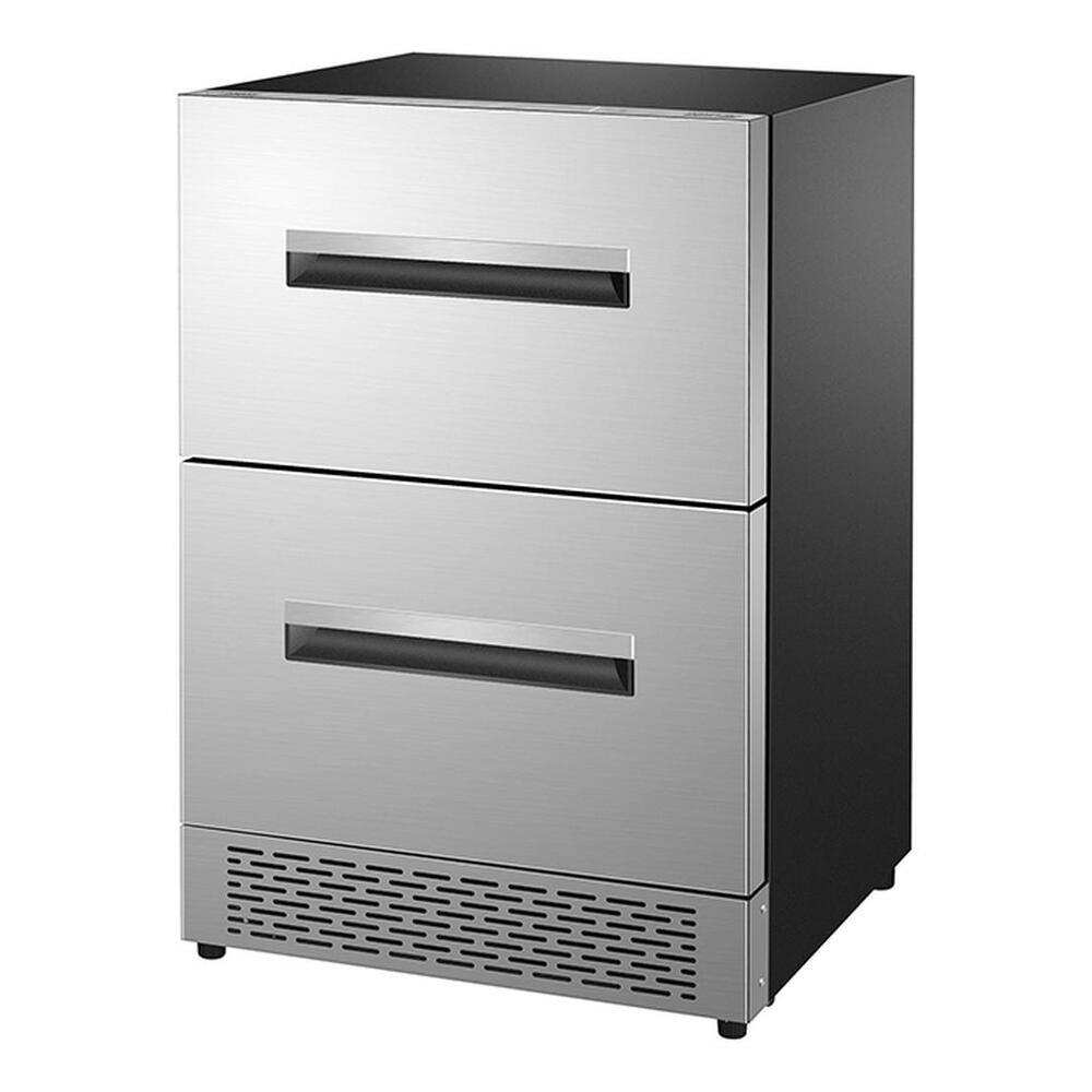 Equator DRFC5292 24 inch Built-In Convertible Refrigerator-Freezer with 5.29 cu. ft. Capacity, LED Display, Pocket Handle, Compressor with Fan Cooling, in Stainless Steel