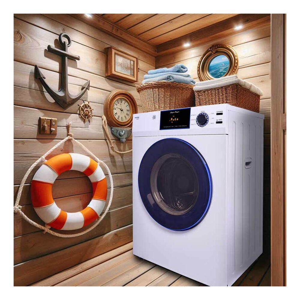 Equator ED868 24 inch Marine Dryer with 3.1 cu. ft. Capacity, Sanitize Cycle, Rust- Proof Ducting, Sensor Dry Technology, in White