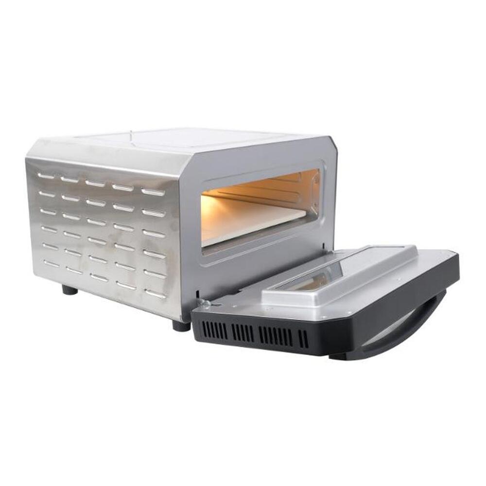 Equator EPO500 18 inch Countertop Electric Pizza Oven with 0.48 cu. ft. Capacity, High Temperature Range, Six Preset Pizza Styles, Quick Preheat and Cooking, in Stainless Steel