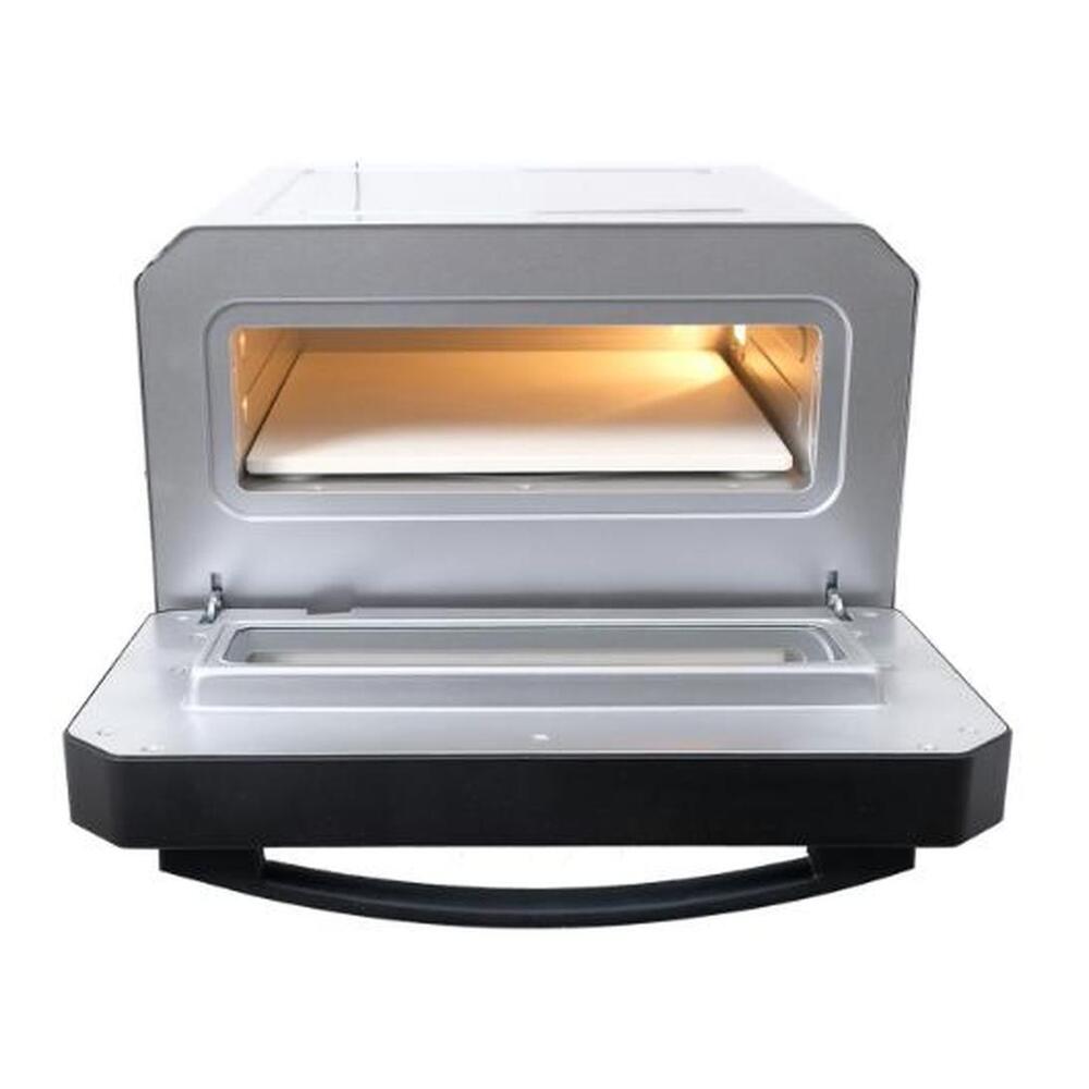 Equator EPO500 18 inch Countertop Electric Pizza Oven with 0.48 cu. ft. Capacity, High Temperature Range, Six Preset Pizza Styles, Quick Preheat and Cooking, in Stainless Steel