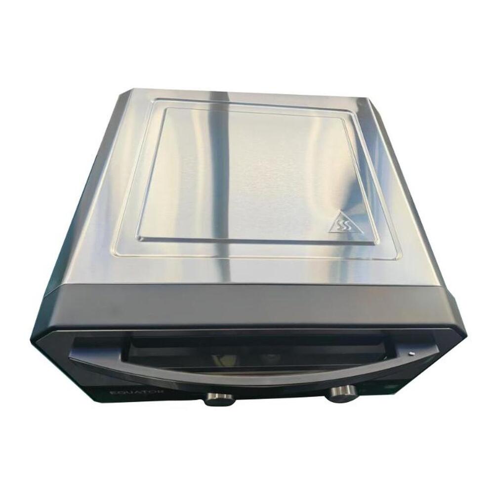 Equator EPO500 18 inch Countertop Electric Pizza Oven with 0.48 cu. ft. Capacity, High Temperature Range, Six Preset Pizza Styles, Quick Preheat and Cooking, in Stainless Steel