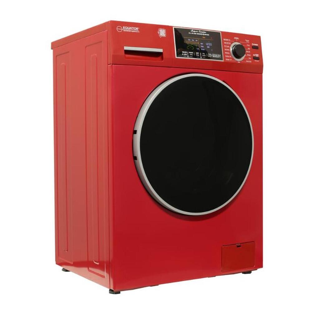 Equator EZ4600 24 inch Front Load Electric Washer and Dryer Combo with 1.96 cu. ft. Capacity, Ventless, Child Lock, Anti-Bacterial Drum Baffle, Sanitize Cycle