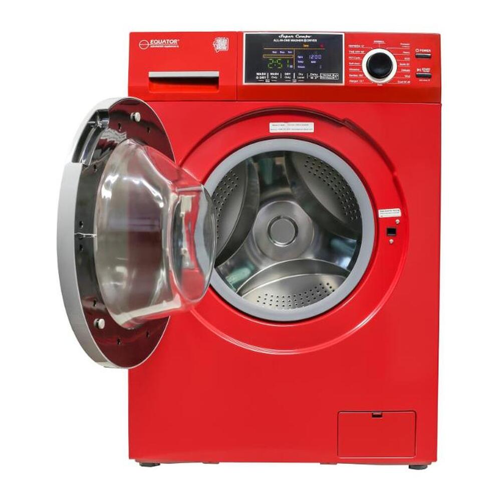 Equator EZ4600 24 inch Front Load Electric Washer and Dryer Combo with 1.96 cu. ft. Capacity, Ventless, Child Lock, Anti-Bacterial Drum Baffle, Sanitize Cycle