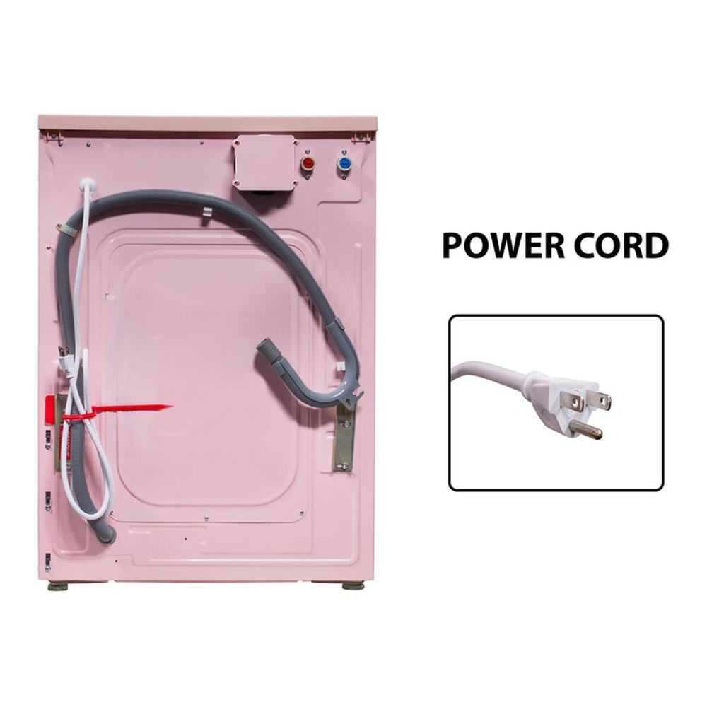 Equator EZ4600 24 inch Front Load Electric Washer and Dryer Combo with 1.96 cu. ft. Capacity, Ventless, Child Lock, Anti-Bacterial Drum Baffle, Sanitize Cycle