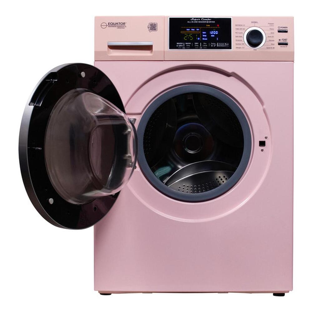 Equator EZ4600 24 inch Front Load Electric Washer and Dryer Combo with 1.96 cu. ft. Capacity, Ventless, Child Lock, Anti-Bacterial Drum Baffle, Sanitize Cycle