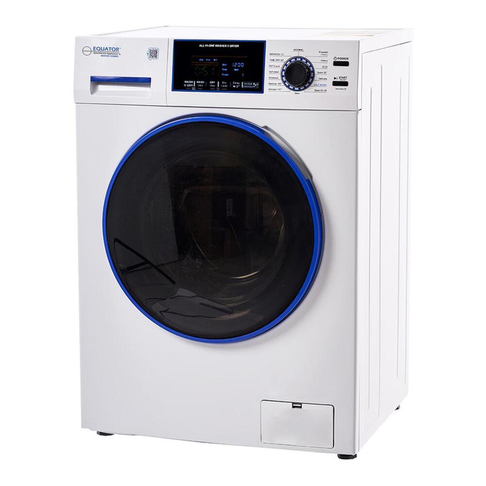 Equator EZ4650 24 inch Marine Combo Washer Dryer, with 1.62 cu. ft. Capacity, Winterize Cycle, Anti Corrosion Ducting, Sanitize Cycle, in White