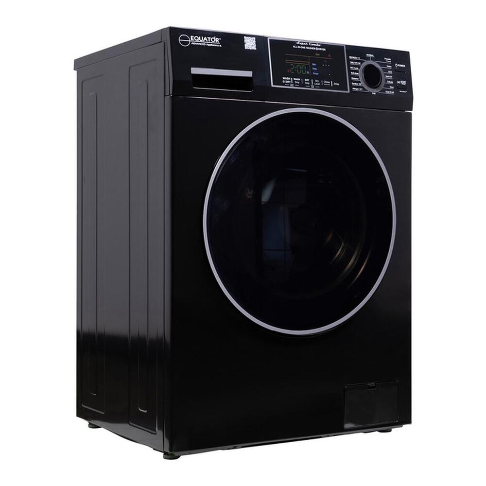 Equator EZ4700C 24 inch Front Load Electric Washer and Dryer Combo with 1.62 cu. ft. Capacity, Ventless, Zero Clearance, Sanitize Cycle, Electronic Control Panel