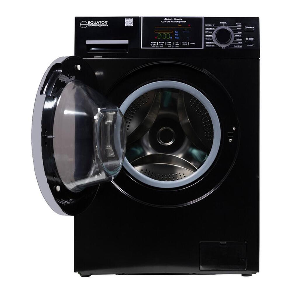 Equator EZ4700C 24 inch Front Load Electric Washer and Dryer Combo with 1.62 cu. ft. Capacity, Ventless, Zero Clearance, Sanitize Cycle, Electronic Control Panel