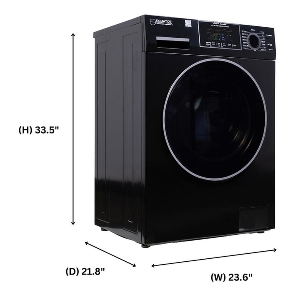 Equator EZ4700C 24 inch Front Load Electric Washer and Dryer Combo with 1.62 cu. ft. Capacity, Ventless, Zero Clearance, Sanitize Cycle, Electronic Control Panel