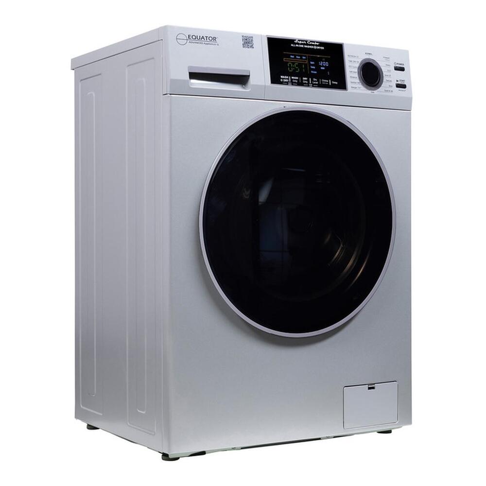 Equator EZ4700C 24 inch Front Load Electric Washer and Dryer Combo with 1.62 cu. ft. Capacity, Ventless, Zero Clearance, Sanitize Cycle, Electronic Control Panel