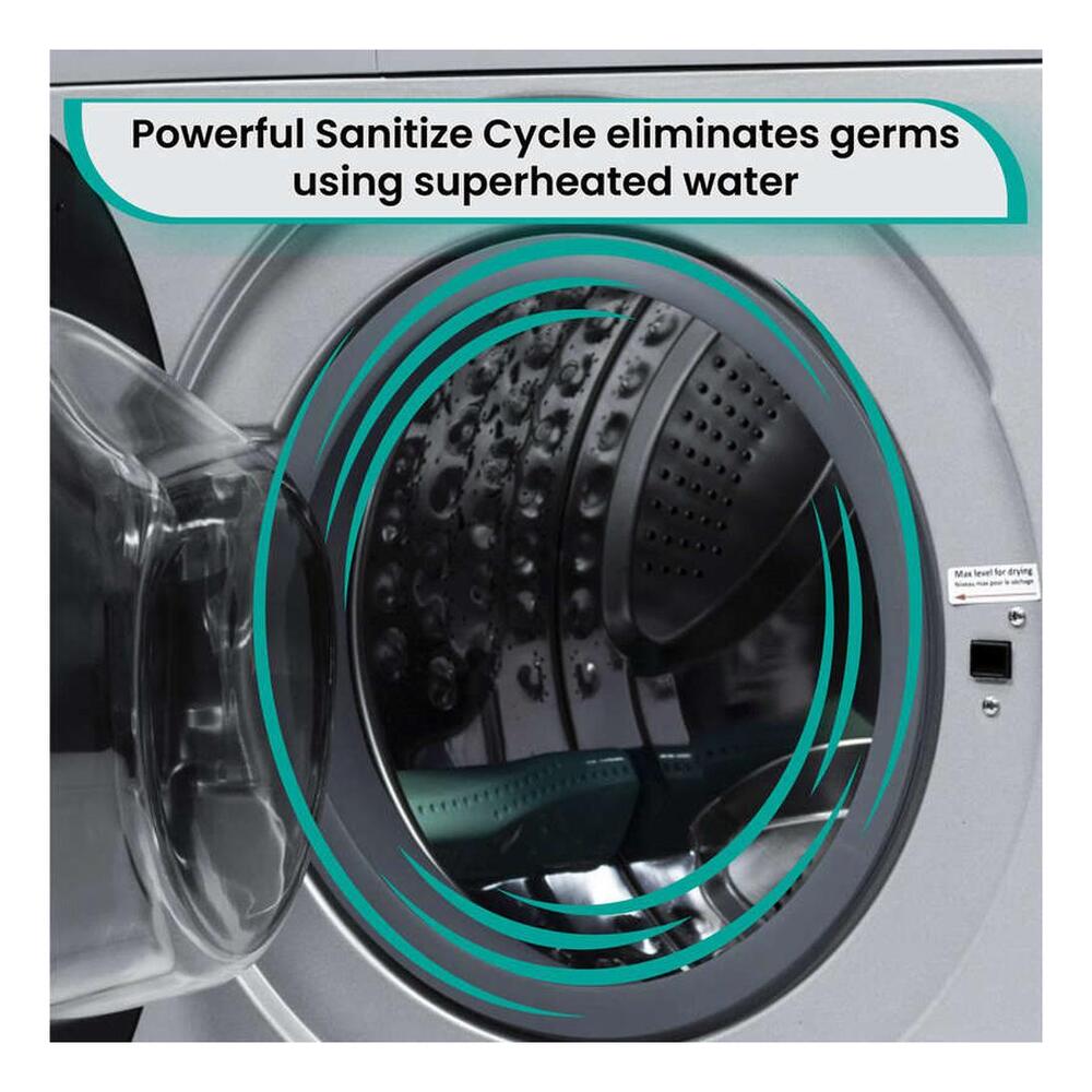 Equator EZ4700C 24 inch Front Load Electric Washer and Dryer Combo with 1.62 cu. ft. Capacity, Ventless, Zero Clearance, Sanitize Cycle, Electronic Control Panel