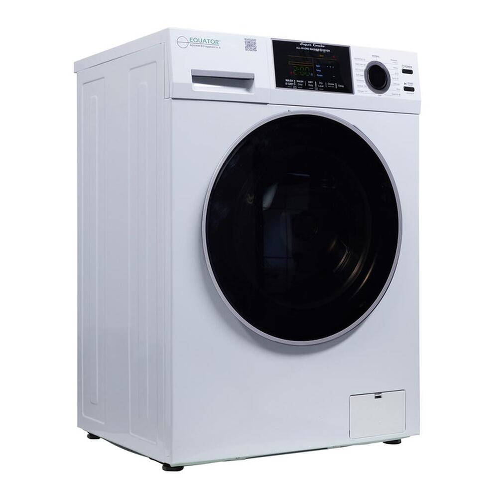 Equator EZ4700C 24 inch Front Load Electric Washer and Dryer Combo with 1.62 cu. ft. Capacity, Ventless, Zero Clearance, Sanitize Cycle, Electronic Control Panel