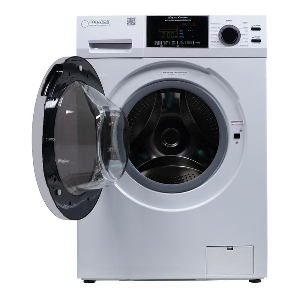 Equator EZ4700C 24 inch Front Load Electric Washer and Dryer Combo with 1.62 cu. ft. Capacity, Ventless, Zero Clearance, Sanitize Cycle, Electronic Control Panel