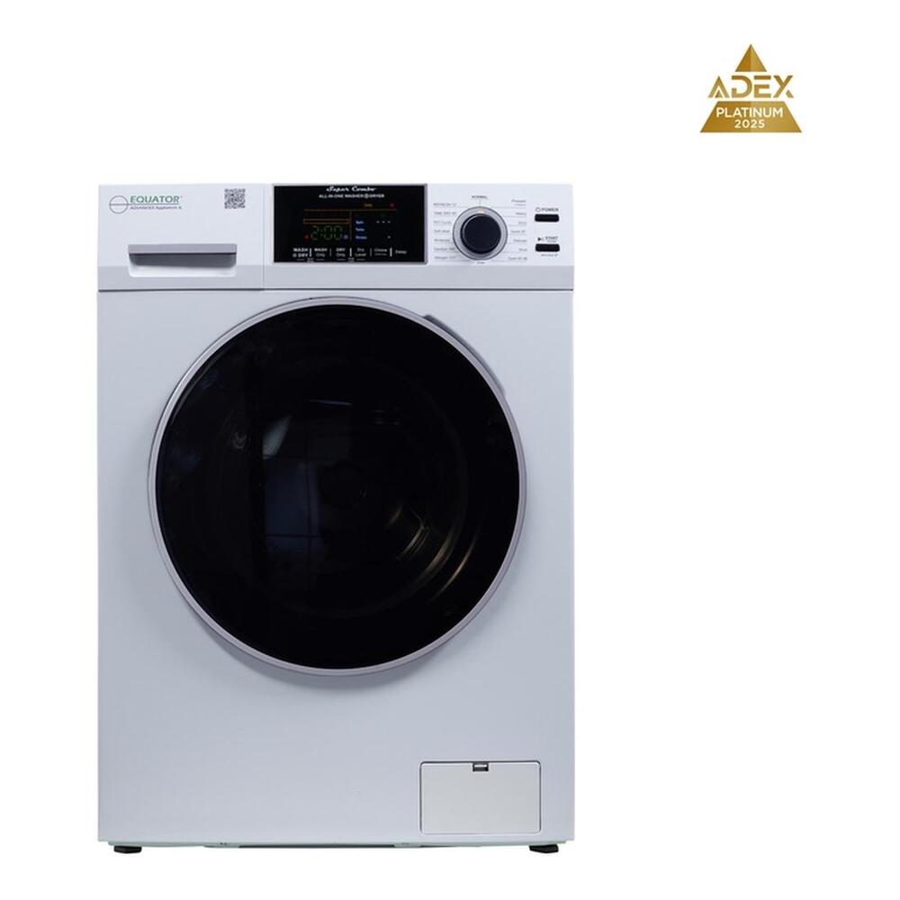 Equator EZ4700C 24 inch Front Load Electric Washer and Dryer Combo with 1.62 cu. ft. Capacity, Ventless, Zero Clearance, Sanitize Cycle, Electronic Control Panel