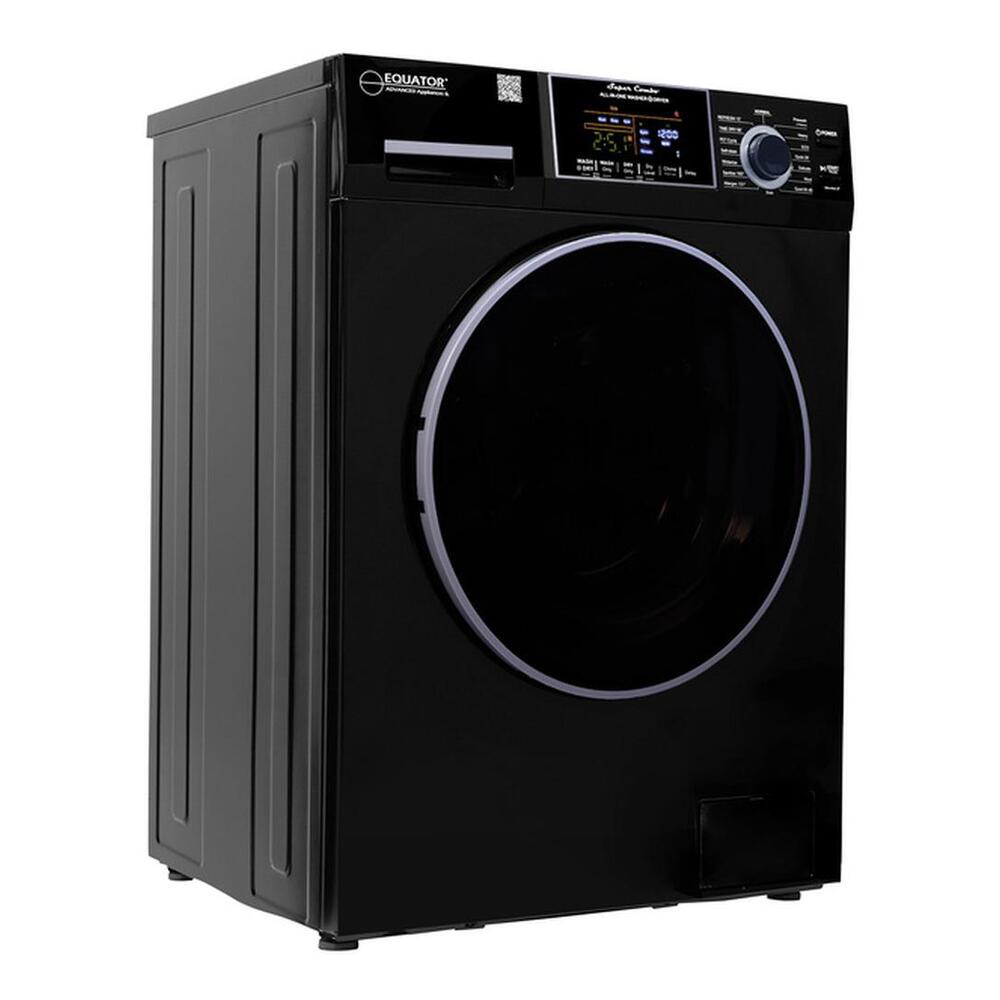 Equator EZ4800V 24 inch Front Load Electric Washer and Dryer Combo with 1.62 cu. ft. Capacity, Vented, Dual Fans, Anti-Bacterial Drum Baffle, Sanitize Cycle