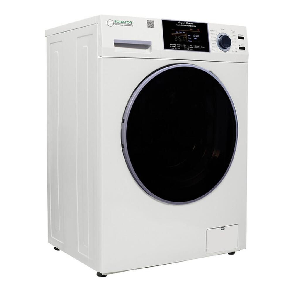 Equator EZ4800V 24 inch Front Load Electric Washer and Dryer Combo with 1.62 cu. ft. Capacity, Vented, Dual Fans, Anti-Bacterial Drum Baffle, Sanitize Cycle