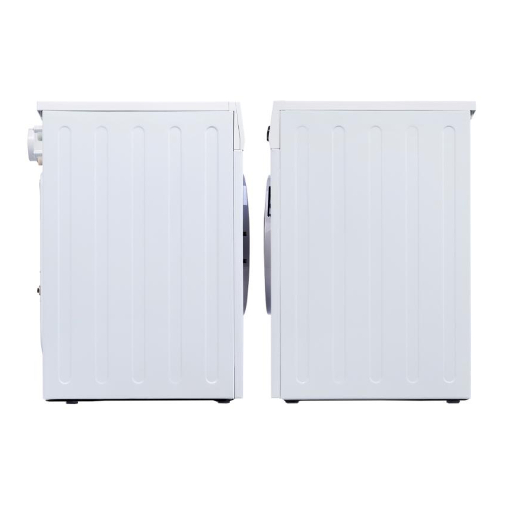 Equator EZ5500CV 24 inch Front Load Electric Washer and Dryer Combo with 1.9 cu. ft. Capacity, Ventless, Smart Technology, Anti Bacterial Drum Baffles, Child Lock , in White