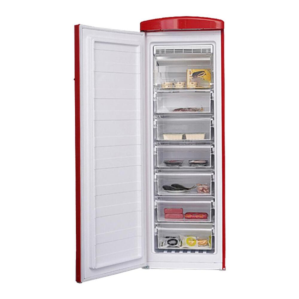 Equator FF830 Conserv Compact 24 inch Freestanding Classic Retro Upright Freezer with 8.3 cu. ft. Capacity, Adjustable Feet, Electronic Temperature Control, Rust Proof Handle