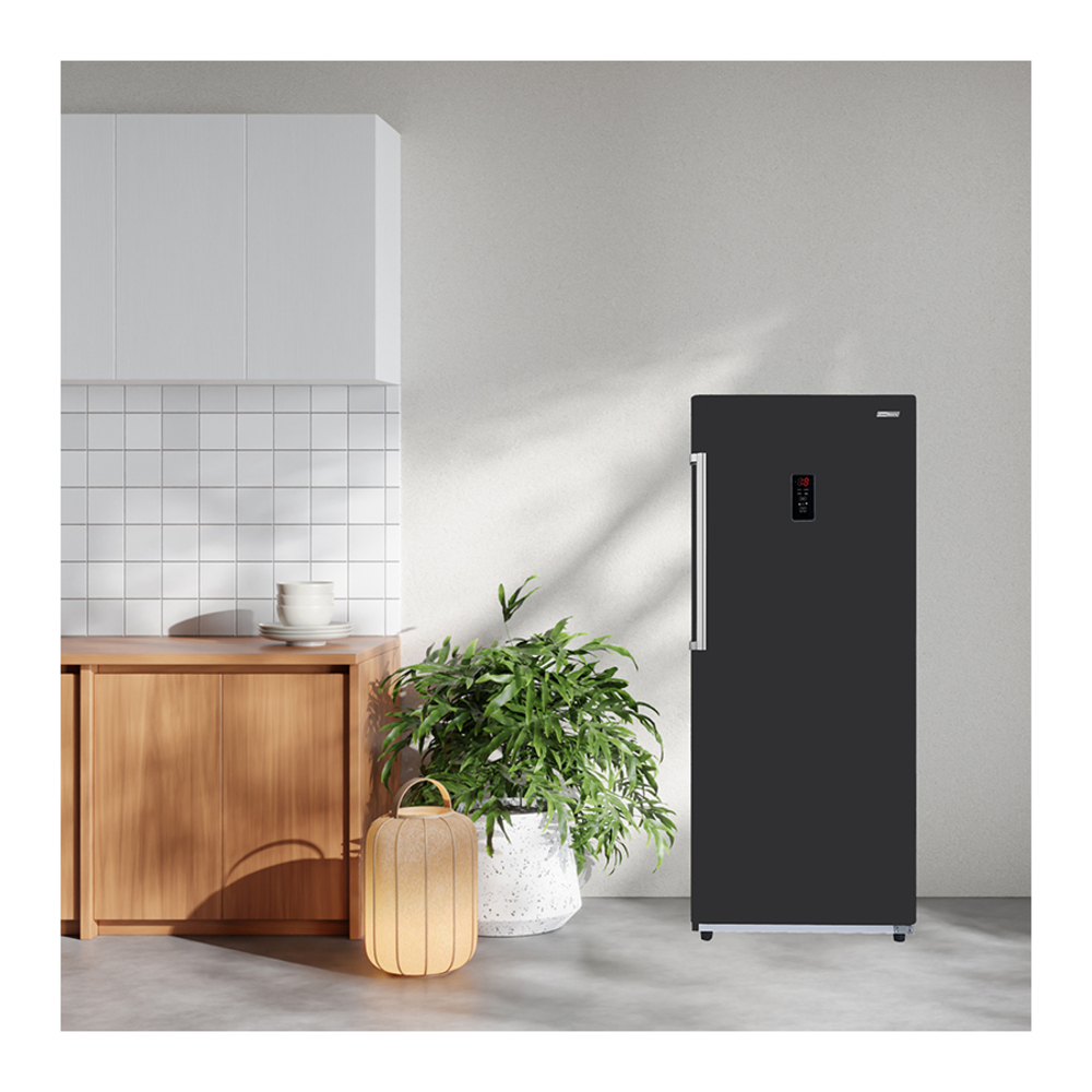Equator FR1400 Conserv 28 inch Freestanding Upright Freezer with 14 cu. ft. Capacity, Interior LED Light, Digital Door Display, Adjustable Shelves