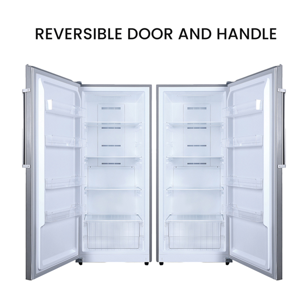 Equator FR1400 Conserv 28 inch Freestanding Upright Freezer with 14 cu. ft. Capacity, Interior LED Light, Digital Door Display, Adjustable Shelves
