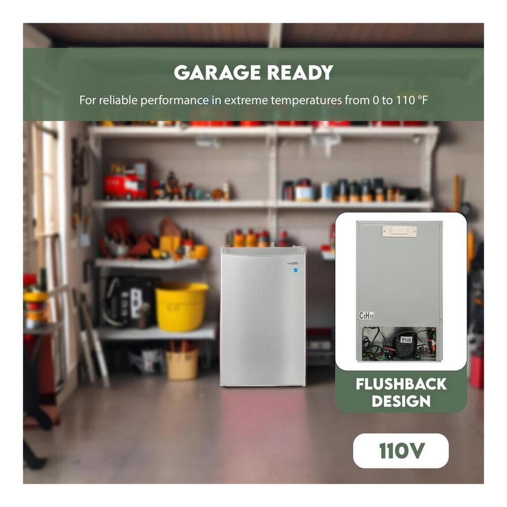 Equator FR300SG 21 inch Freestanding Compact Upright Freezer with 3.1 cu. ft. Capacity, Garage Ready, Fingerprint-Resistant, Temperature Range, in Stainless Steel
