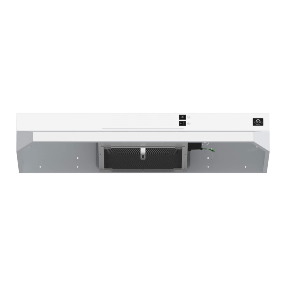 Forno FRHUC520030 Cappa Series 30 inch Under Cabinet Range Hood with 200 CFM, Bright LED Lighting, Corrosion-Resistant Build, Ultra Slim Design