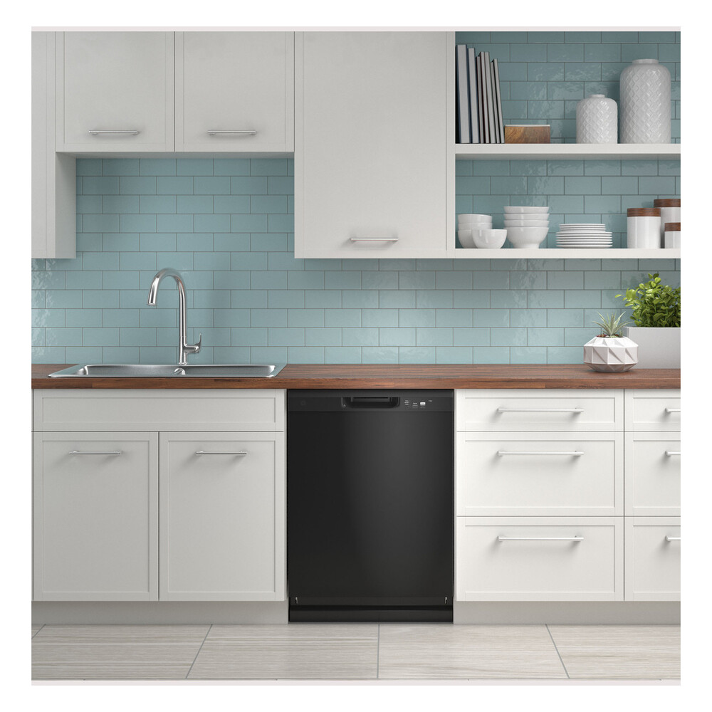 GE GDF450PGR 24 inch Built in Dishwasher with 12 Place Settings, 3 Wash Cycles, Leak Protection, Child Lock, Tall Tub, Dry Boost