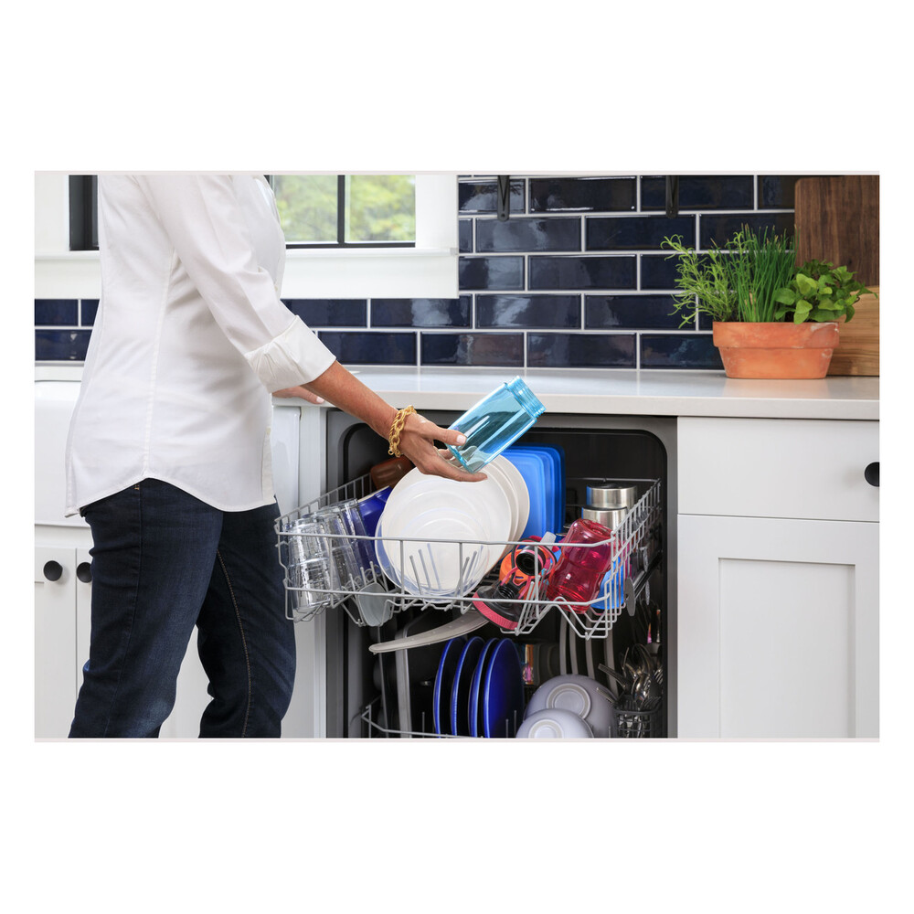GE GDF450P 24 inch Built in Dishwasher with 12 Place Settings, 3 Wash Cycles, Leak Protection, Child Lock, Tall Tub, Dry Boost