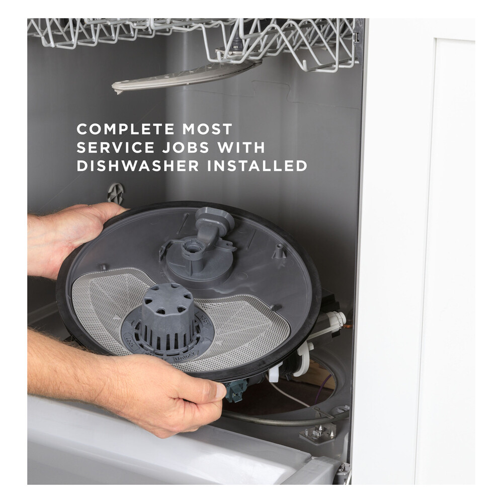 GE GDF450P 24 inch Built in Dishwasher with 12 Place Settings, 3 Wash Cycles, Leak Protection, Child Lock, Tall Tub, Dry Boost