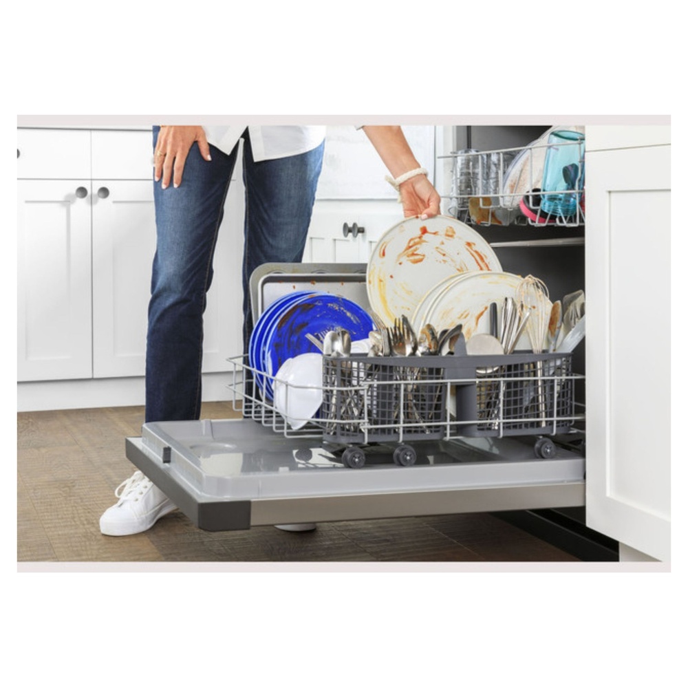 GE-GDF535PSRSS-Dishwasher with Upper & Lower Rack Capacity