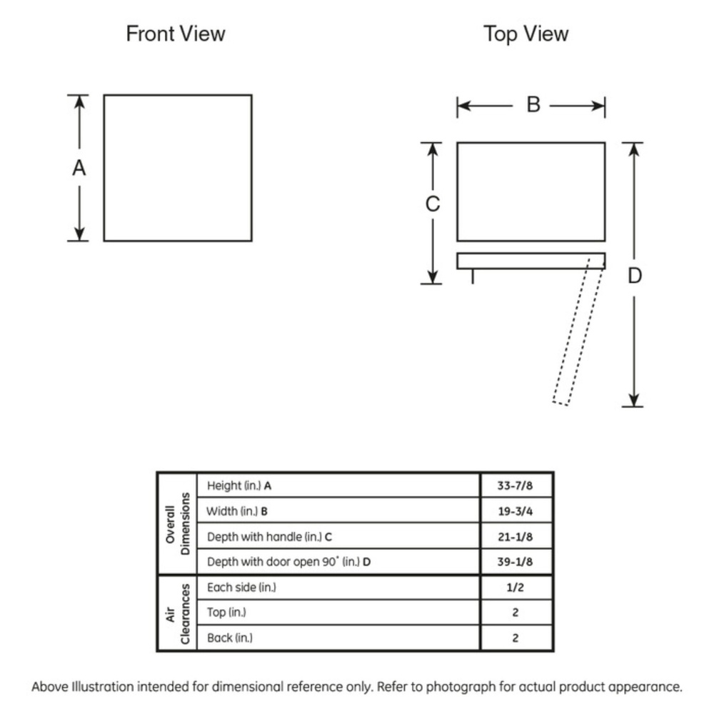 GE-GME04GLKLB-Dimensional diagram
