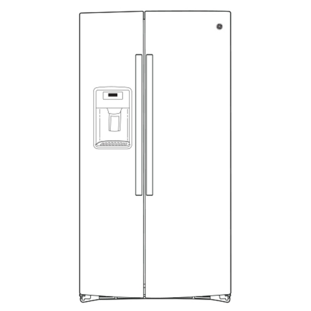 GE-GSS23GGPWW-diagram of refrigerator