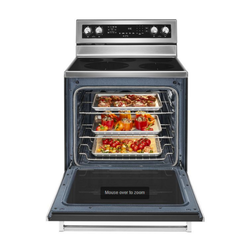 KitchenAid-KFEG500ESS-open view with food