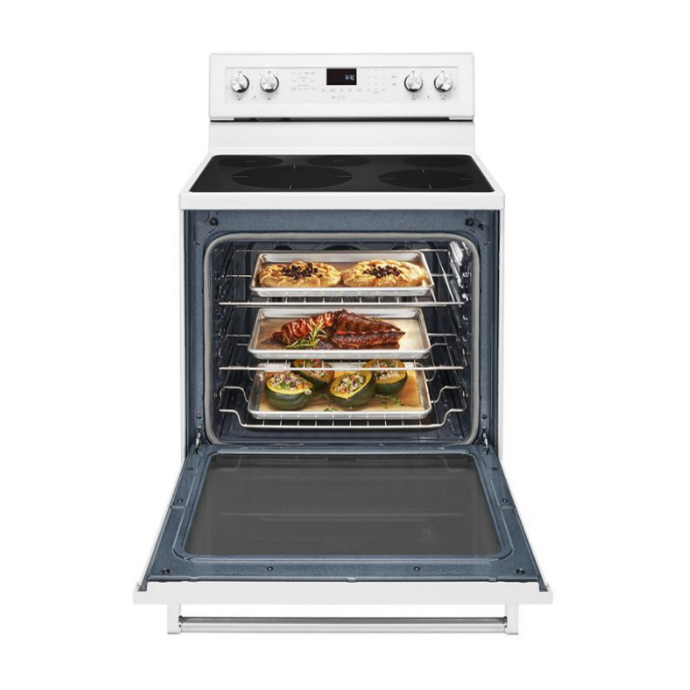 KitchenAid-KFEG500EWH-open view with food